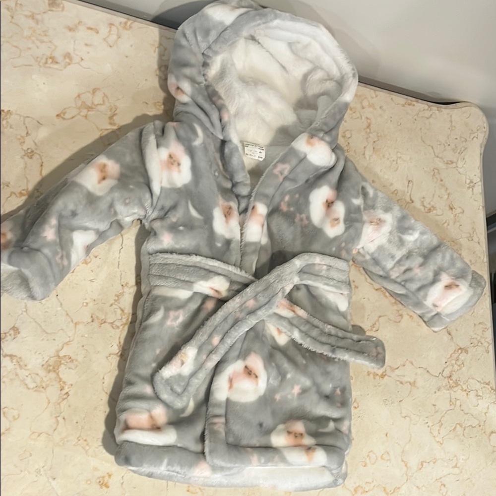 Cozy Gray Hooded Kids Pajamas